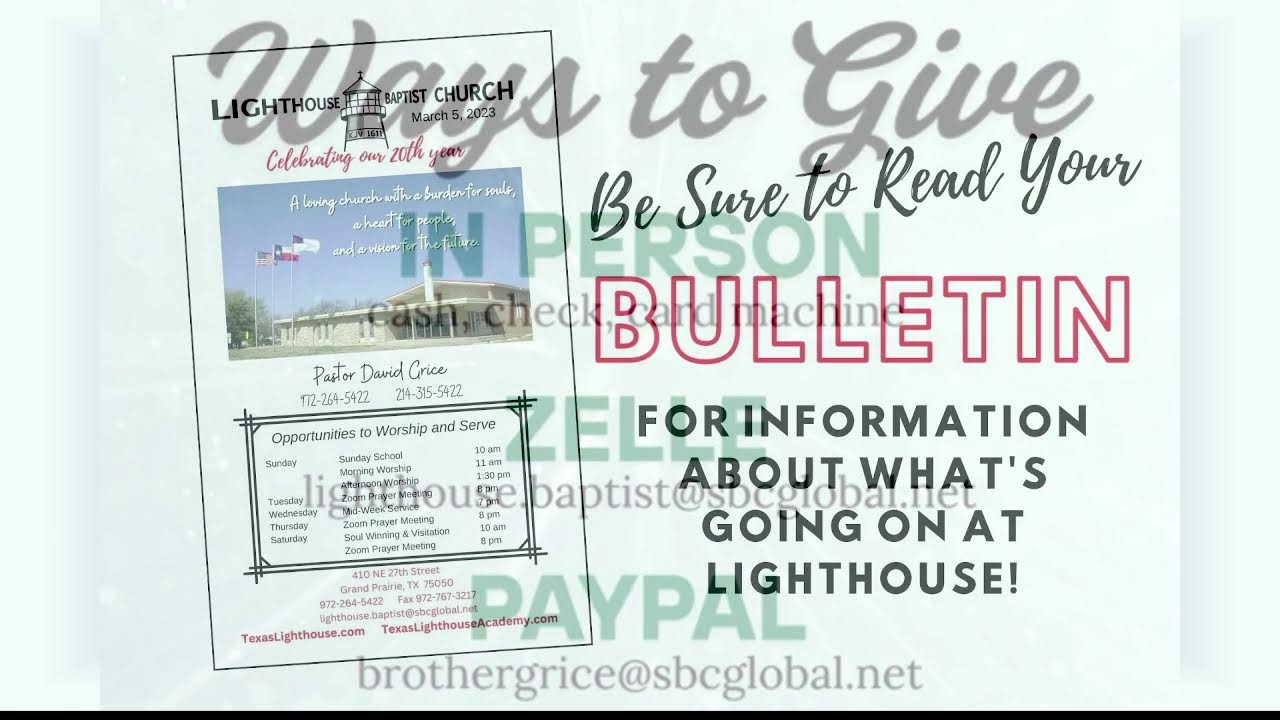 Come and join us for our Sunday Afternoon Service!! 12/07/25